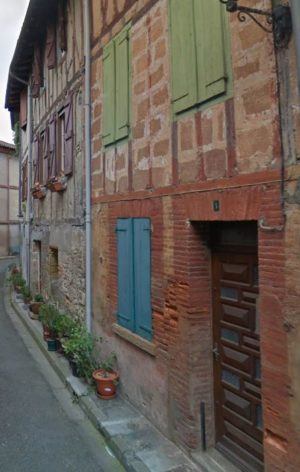 La maison où est né son arrière-arrière-grand-père Jean Bacheyre, en 1855 à Daumazan dans l’Ariège. Ses parents étaient cultivateurs mais habitaient une maison du village.