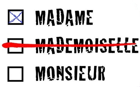 Titre de civilité madame ou mademoiselle