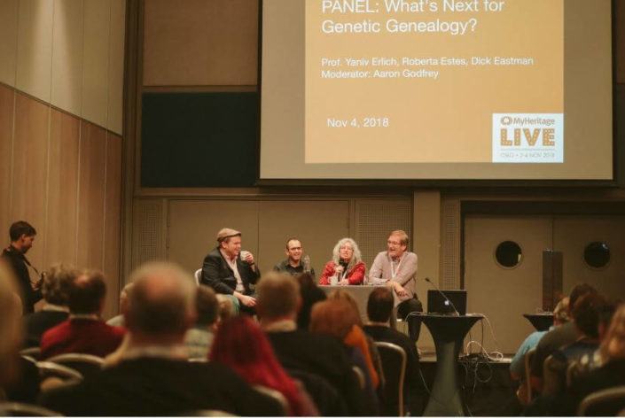Table ronde sur le futur de la généalogie génétique avec Aaron Godfrey, Dr Yaniv Erlich, Roberta Estes et Dick Eastman
