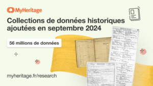 En septembre 2024, MyHeritage a ajouté 56 millions de données historiques à sa collection