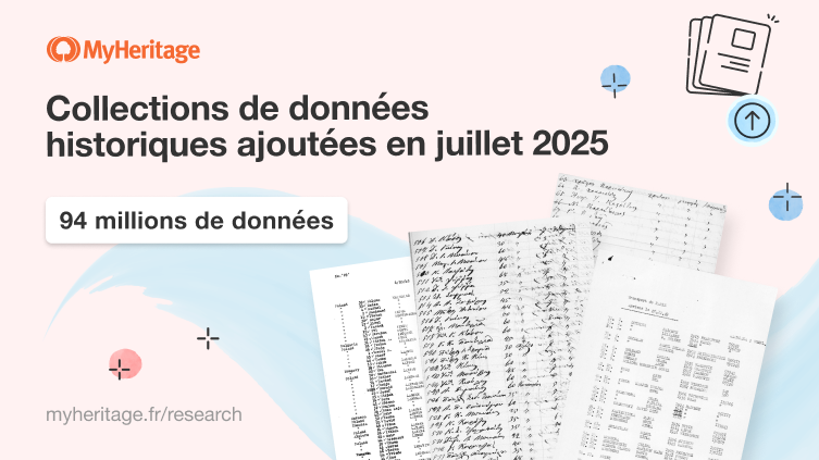 MyHeritage ajoute 94 millions de documents historiques en juillet 2025