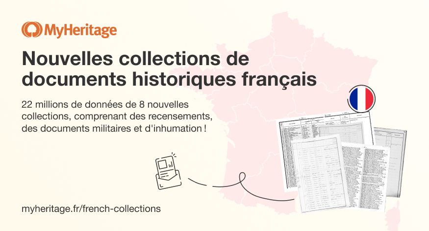 MyHeritage publie 22 millions de données de 8 nouvelles collections françaises