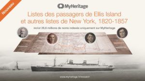 Nouveau : Ellis Island et autres listes de passagers de New York