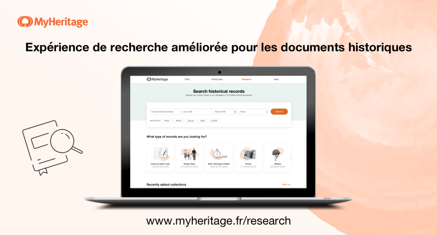 Le moteur de recherche de MyHeritage pour les documents historiques a été amélioré