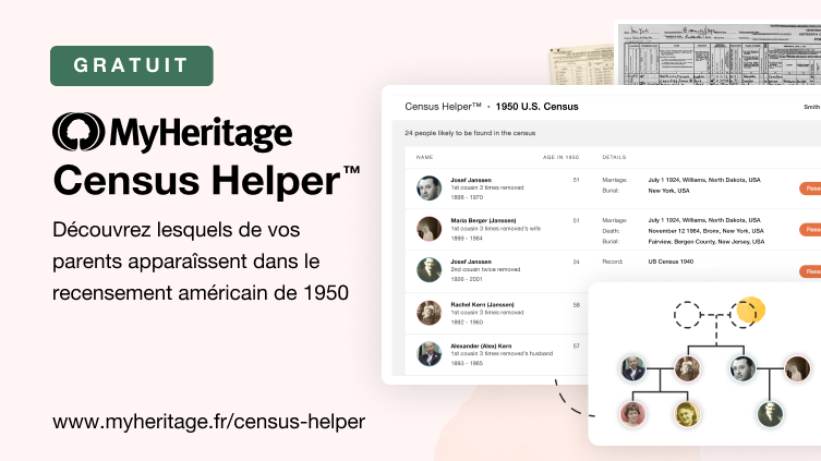 Démarrez votre recherche sur le recensement américain de 1950 avec le Census Helper™