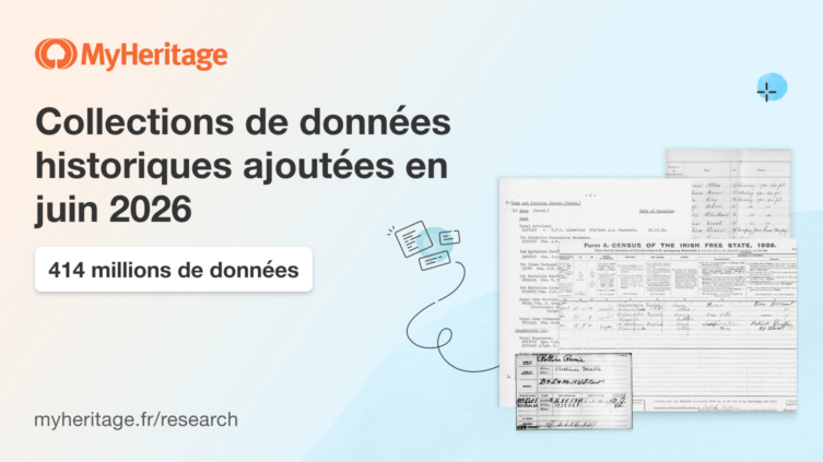 MyHeritage publie 414 millions de données historiques en juin 2026