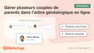 Nouveau : Gestion de plusieurs couples de parents dans l’arbre généalogique en ligne
