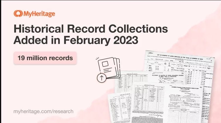 MyHeritage ajoute 19 millions d’archives historiques en février 2023