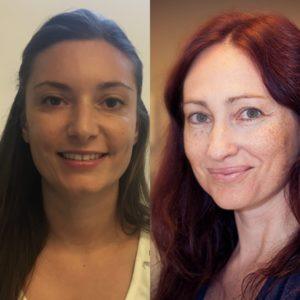 L’équipe de MyHeritage au Havre : Alexandra Schieber, Responsable du contenu du Centre d’aide et Elisabeth Zetland, Chercheur