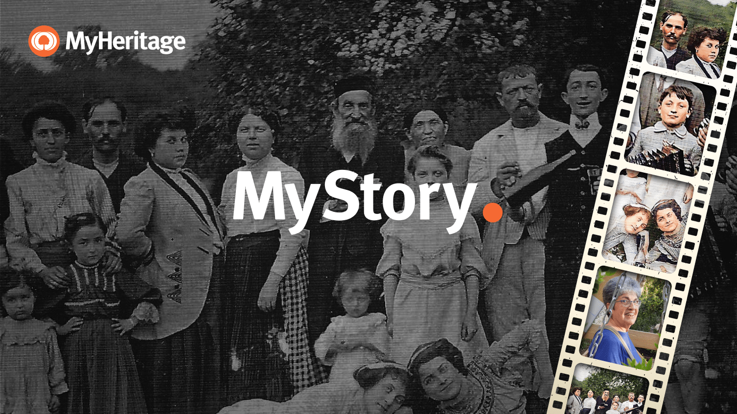 J’ai identifié 16 personnes dans une photo de famille prise vers 1908 grâce à des Smart Matches™ sur MyHeritage