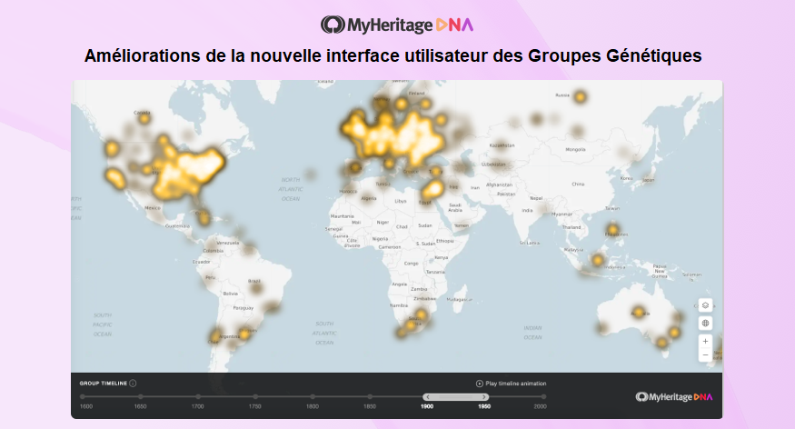 Groupes Génétiques – Améliorations de la nouvelle interface utilisateur