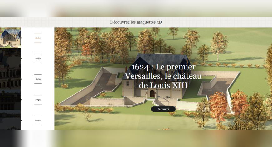 Découvrez le château de Versailles en 3D