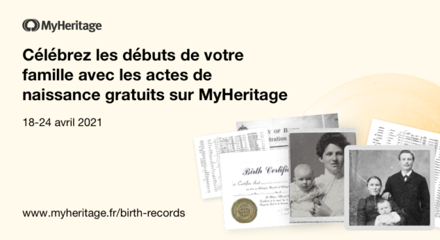 Célébrez le printemps avec les actes de naissance gratuits sur MyHeritage