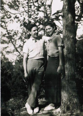 Mes grands-parents Robert et Jeanne, jeune couple