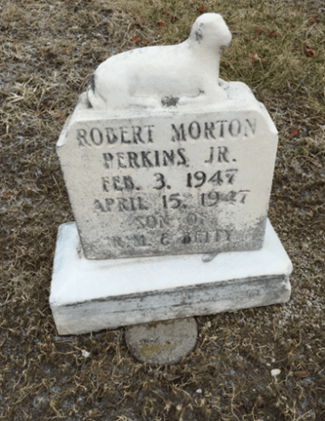 La tombe du frère de Joanne, Robert Morton Perkins.