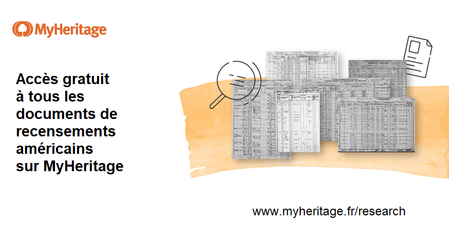 Accès gratuit à tous les recensements américains sur MyHeritage