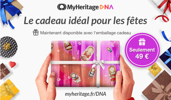 Kits ADN MyHeritage maintenant disponibles avec un emballage cadeau
