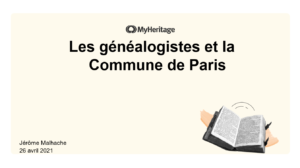 Regardez le webinaire ‘Les généalogistes et la Commune de Paris’