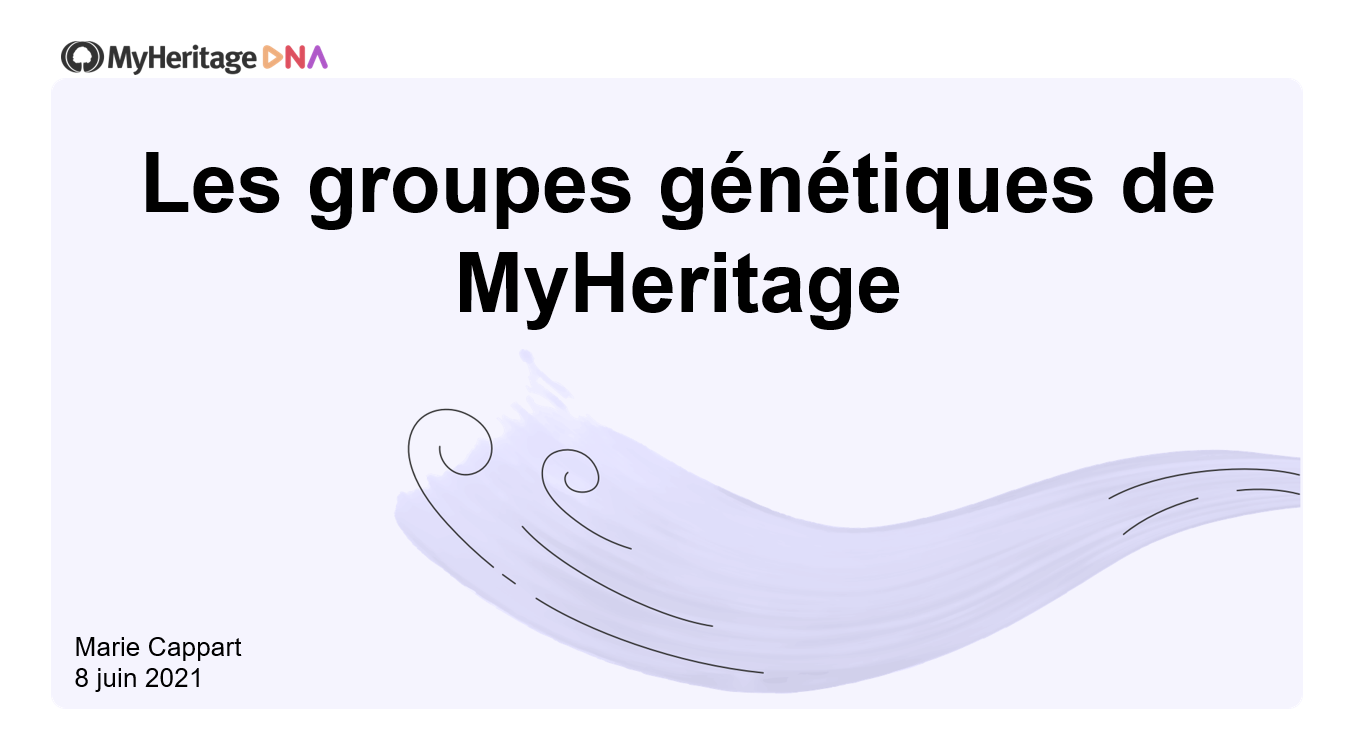 Regardez le webinaire ‘Les groupes génétiques de MyHeritage’